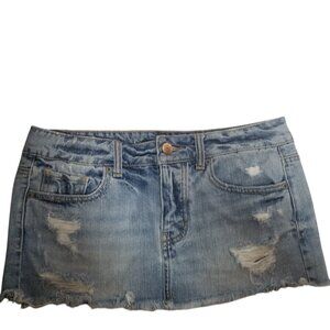 American Eagle Ultra Womens Denim Mini Skirt Sz 6
